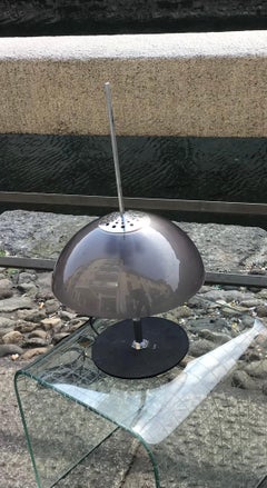 Gino Sarfatti “Arteluce” Table Lamp n584 Metal Crome Plexiglas, 1957, Italia