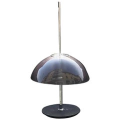 Gino Sarfatti “Arteluce” Table Lamp n584 Metal Crome Plexiglas, 1957, Italia