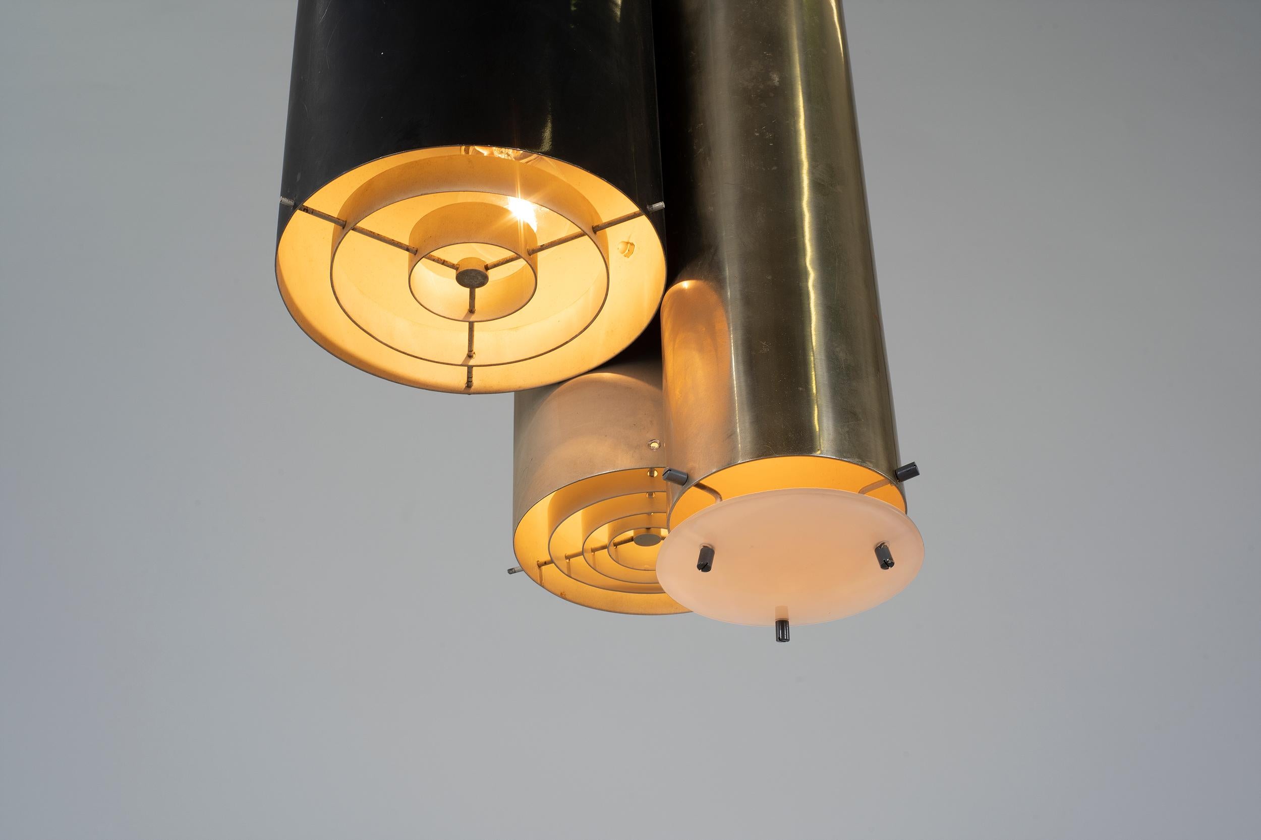 Italian Gino Sarfatti Ceiling Lamp Chandelier, Arteluce, circa 1950