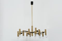 Gino Sarfatti Chandelier for Arteluce, Italy circa 1960s