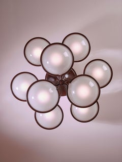 Lampadario Gino Sarfatti Modello 2042/9 prodotto da Arteluce, Italia, anni '60