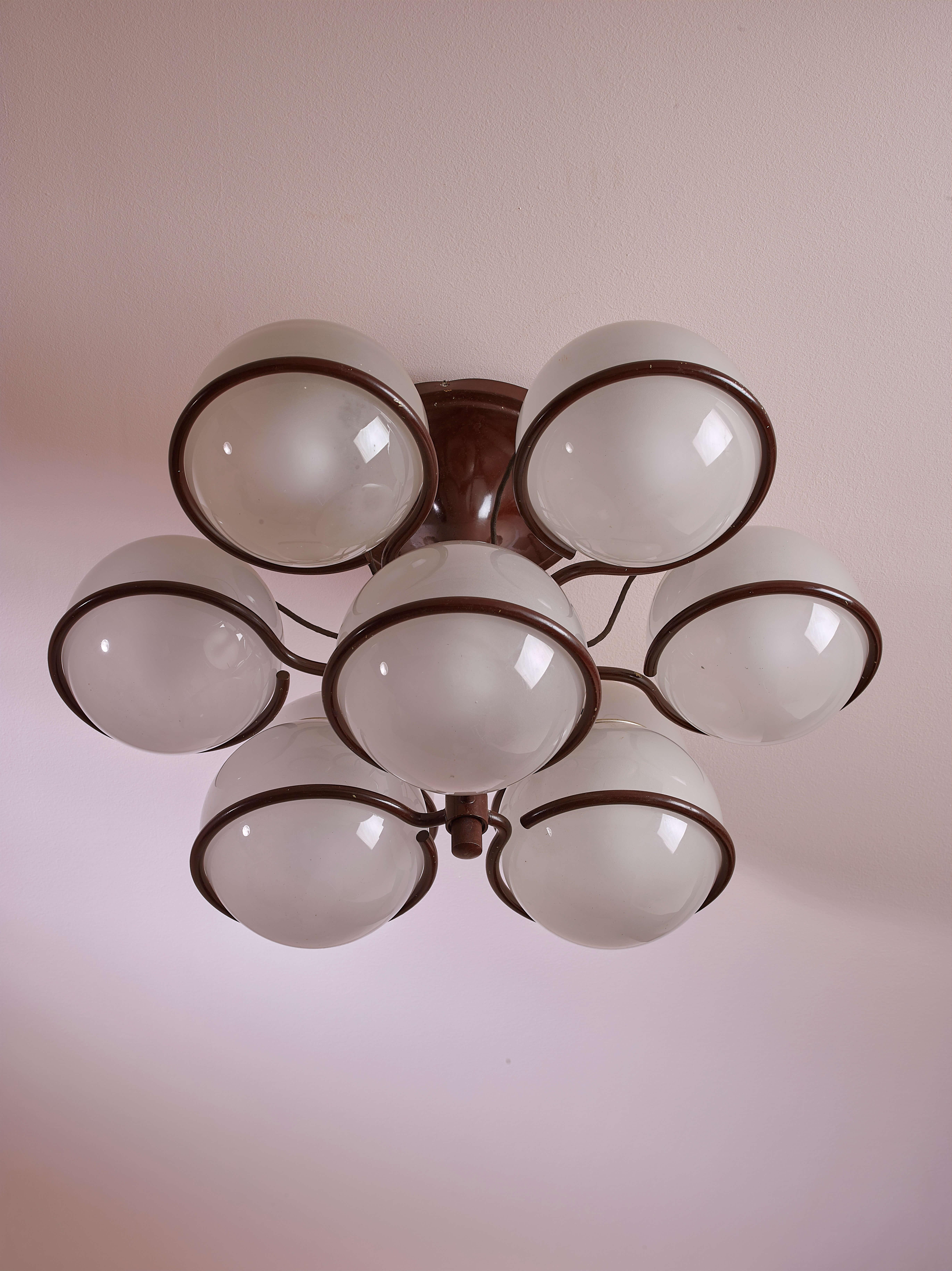 Lampadario Gino Sarfatti Modello 2042/9 prodotto da Arteluce, Italia, anni '60 in vendita 1