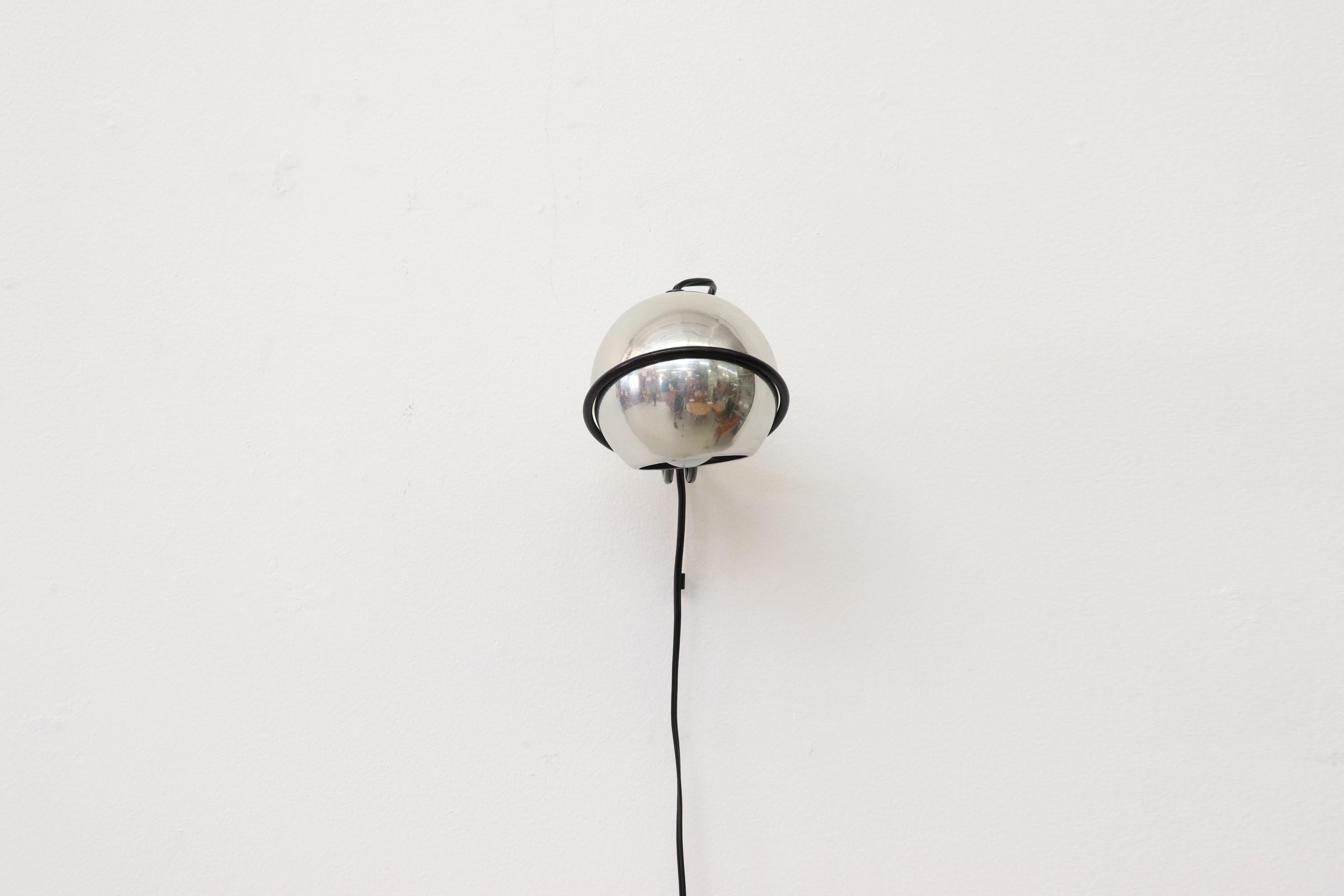 Mid-Century Modern Gino Sarfatti Chrome Globe Lamp