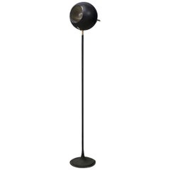 Gino Sarfatti Floor Lamp Midcentury for Arteluce in Black Model 1082, 1950s