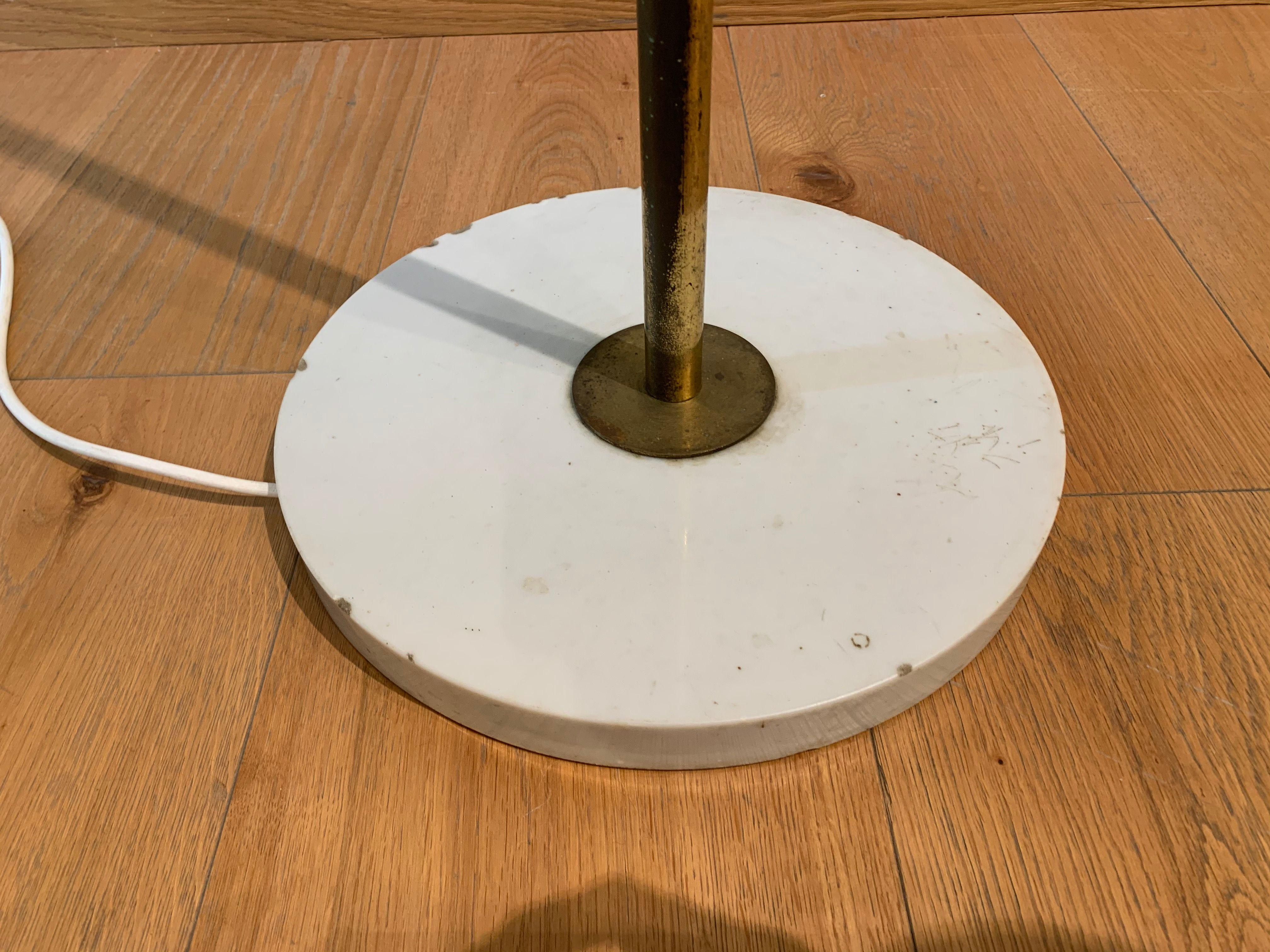 Brass Gino Sarfatti Floor Lamp Model 1044, Made in Italy, 1952, Arteluce Production For Sale