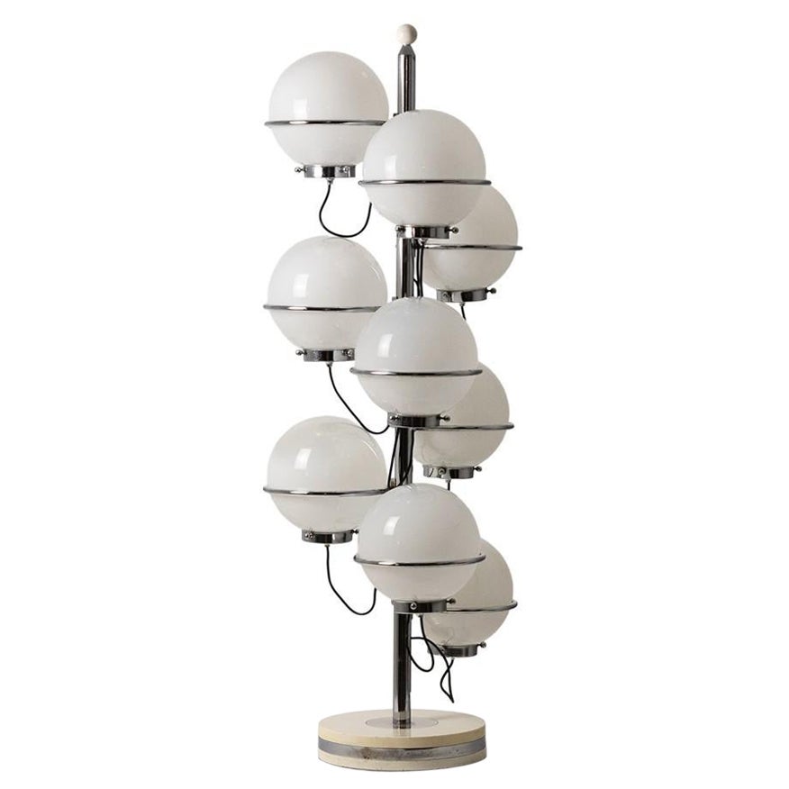 Gino Sarfatti for Arteluce. 9-light floor lamp. 1960s. For Sale