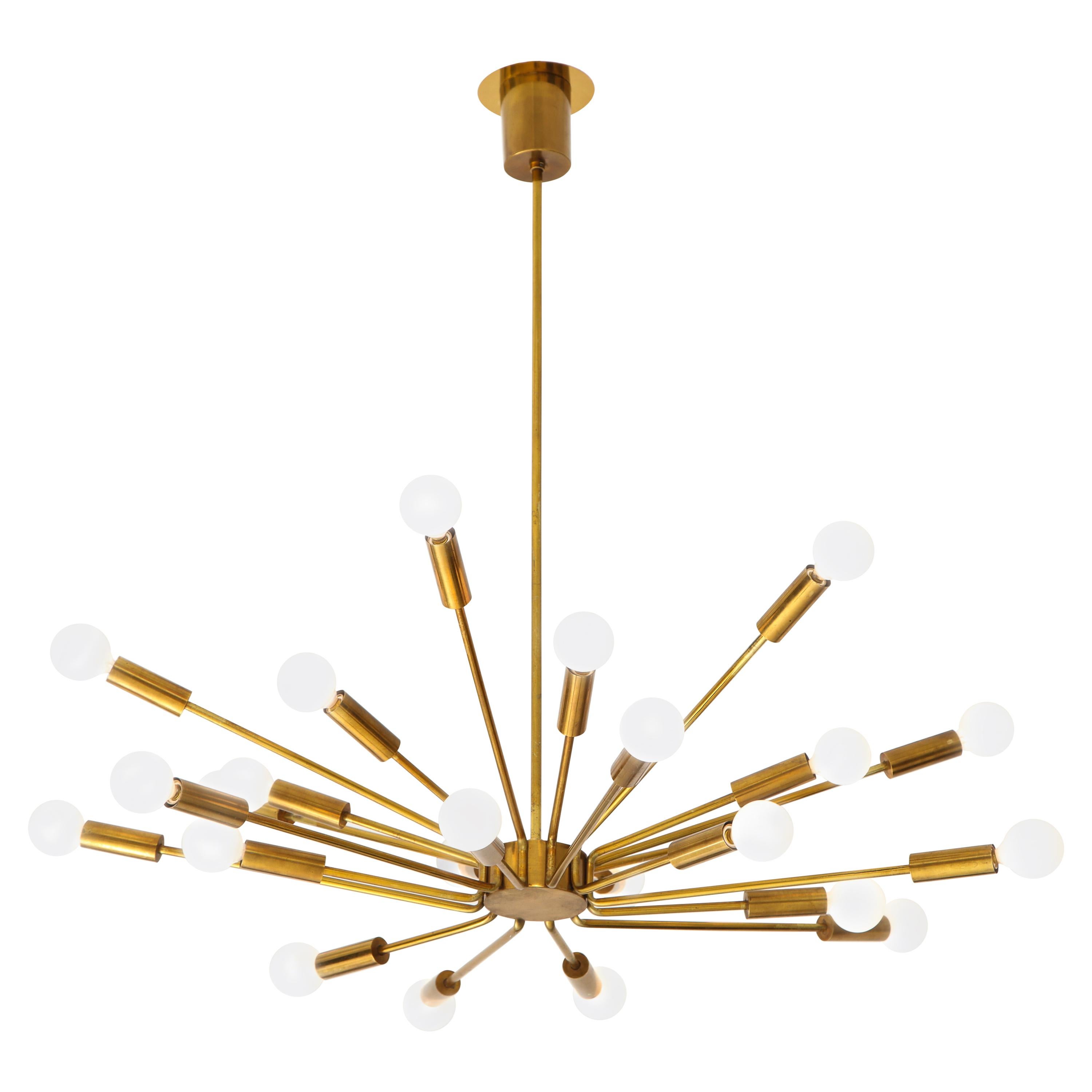 Gino Sarfatti for Arteluce Rare Sputnik Chandelier Model 2003