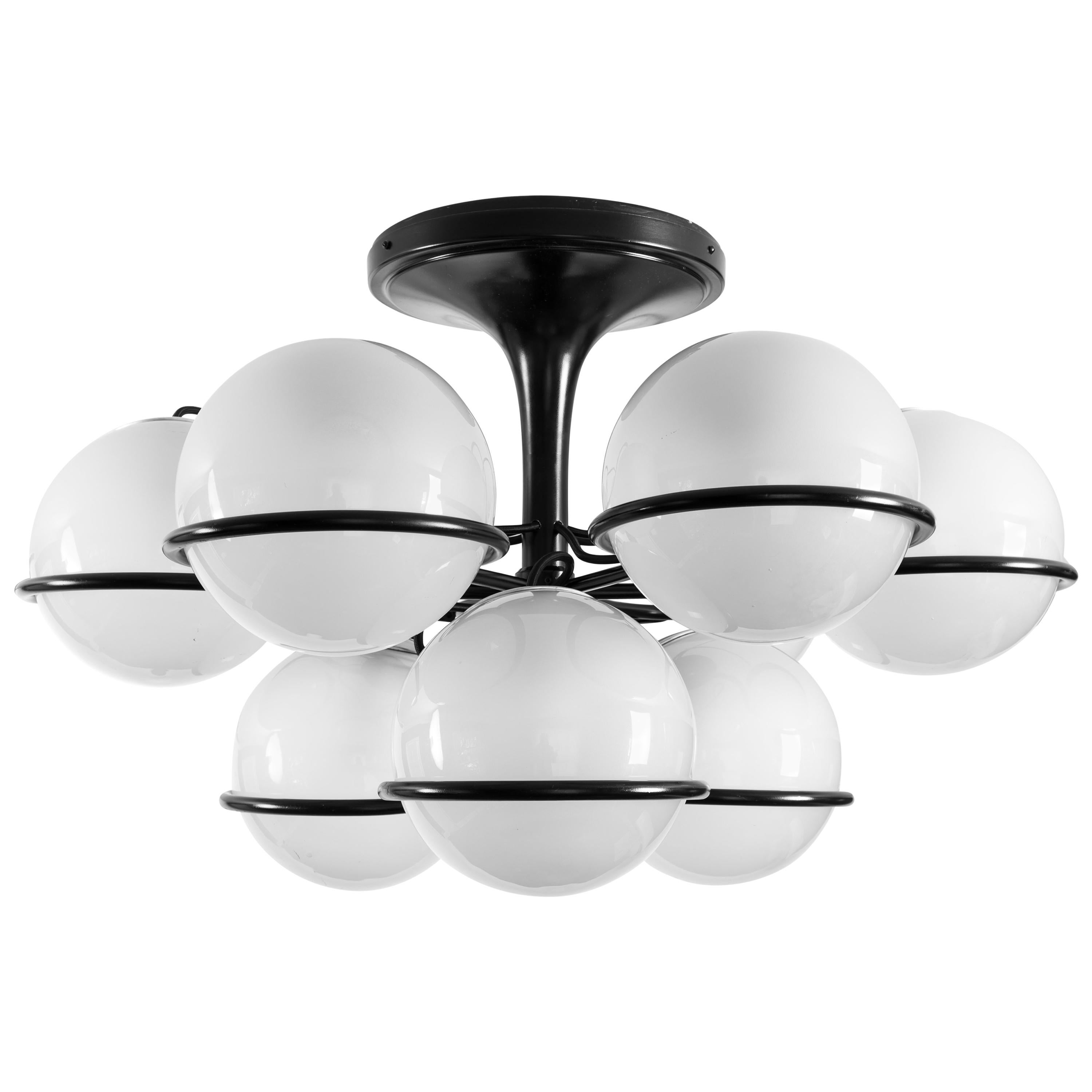 Gino Sarfatti for Arteluce Chandelier Model 2042/9