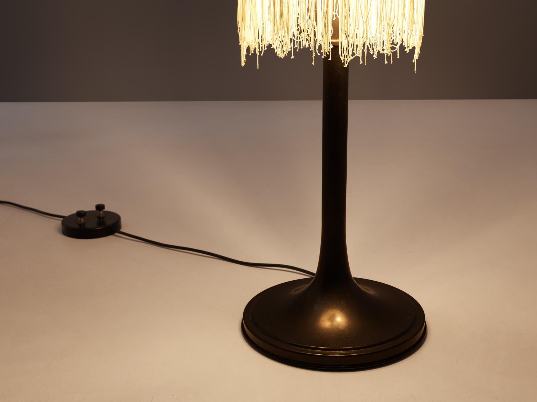Gino Sarfatti for Arteluce Floor Lamp in Enameled Brass and Rayon In Good Condition In Waalwijk, NL