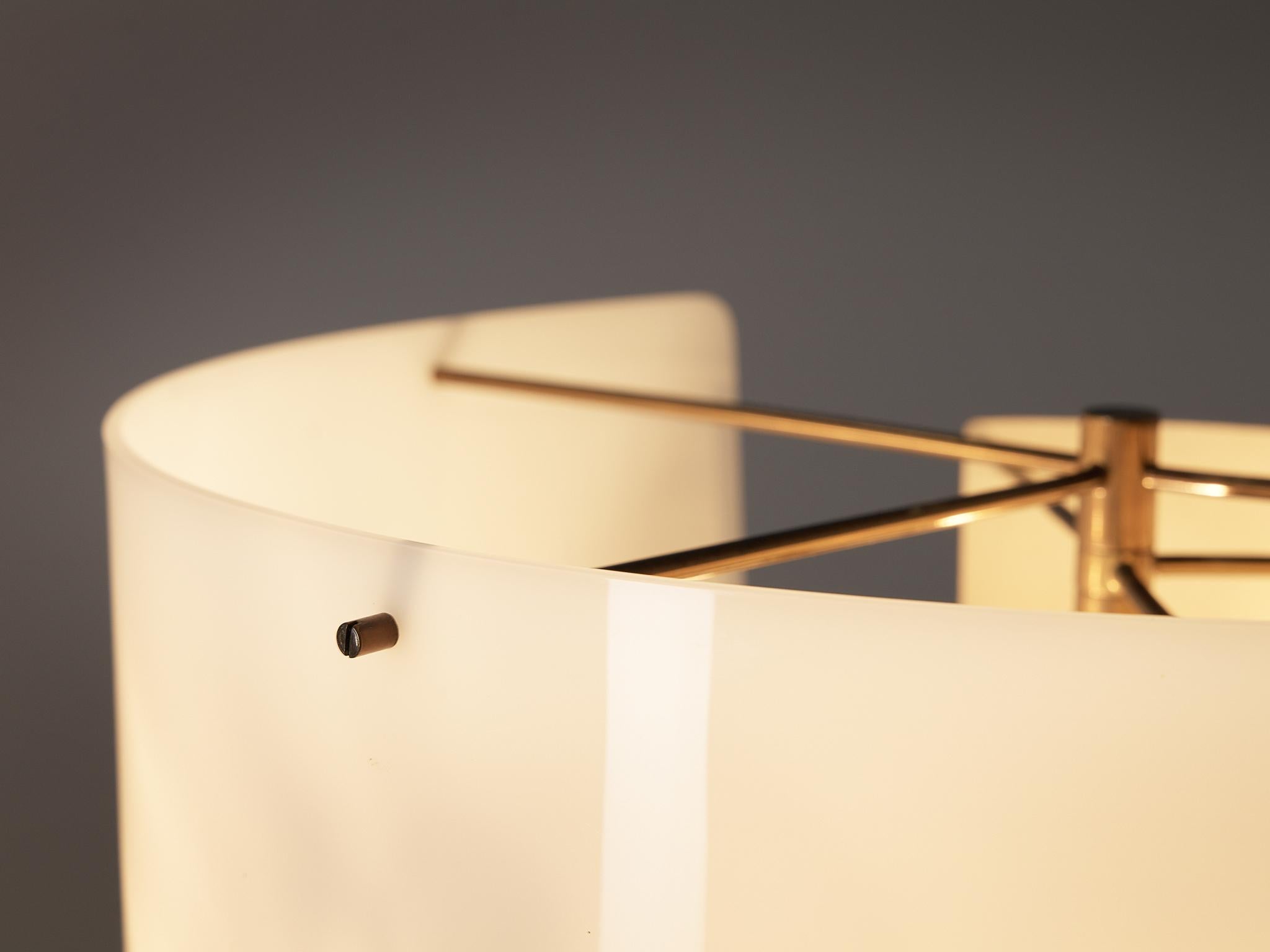 Gino Sarfatti for Arteluce Floor Lamp Model '1056' in Brass and Aluminum 5