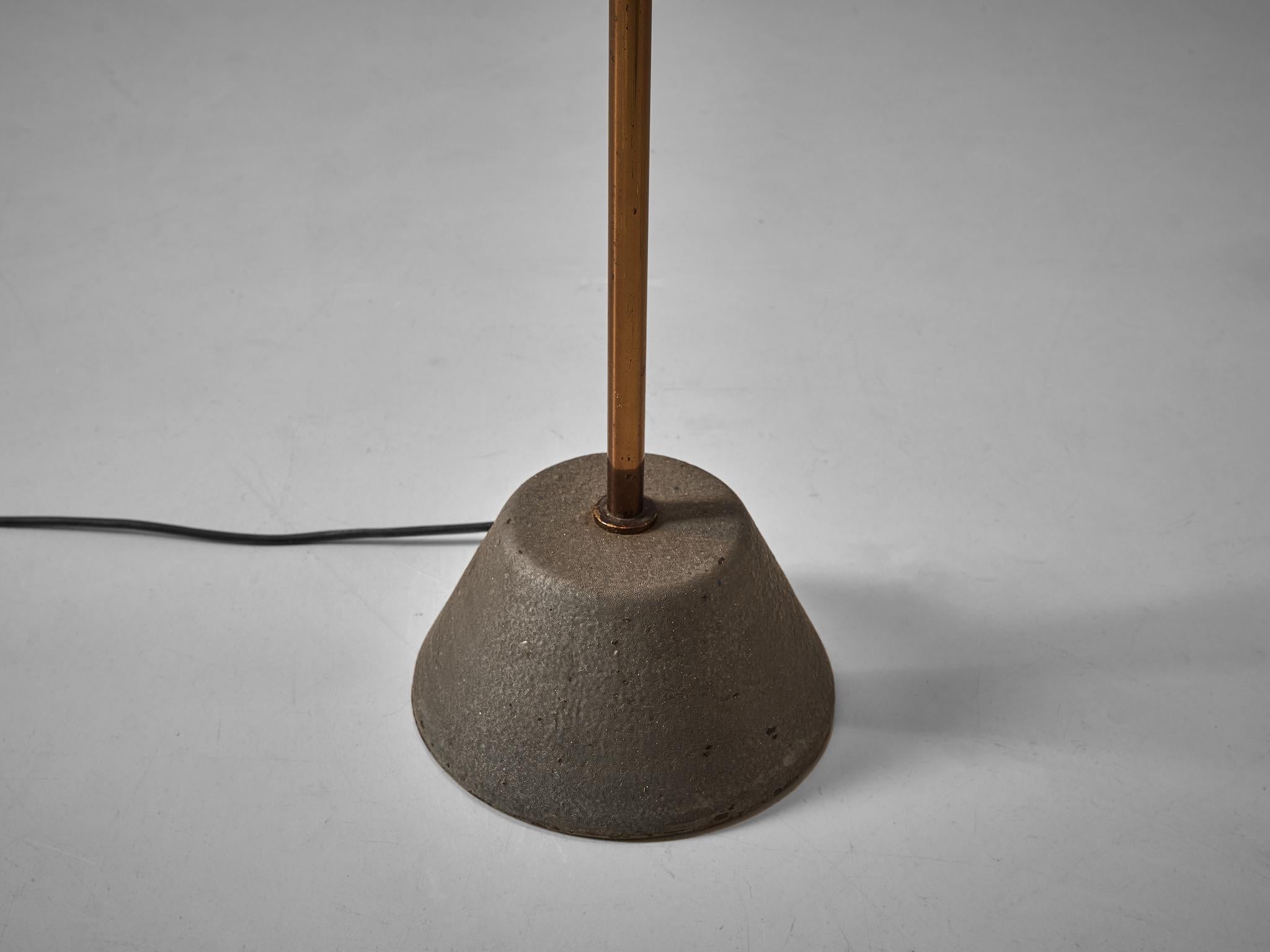 Gino Sarfatti for Arteluce Floor Lamp Model '1056' in Brass and Aluminum 2