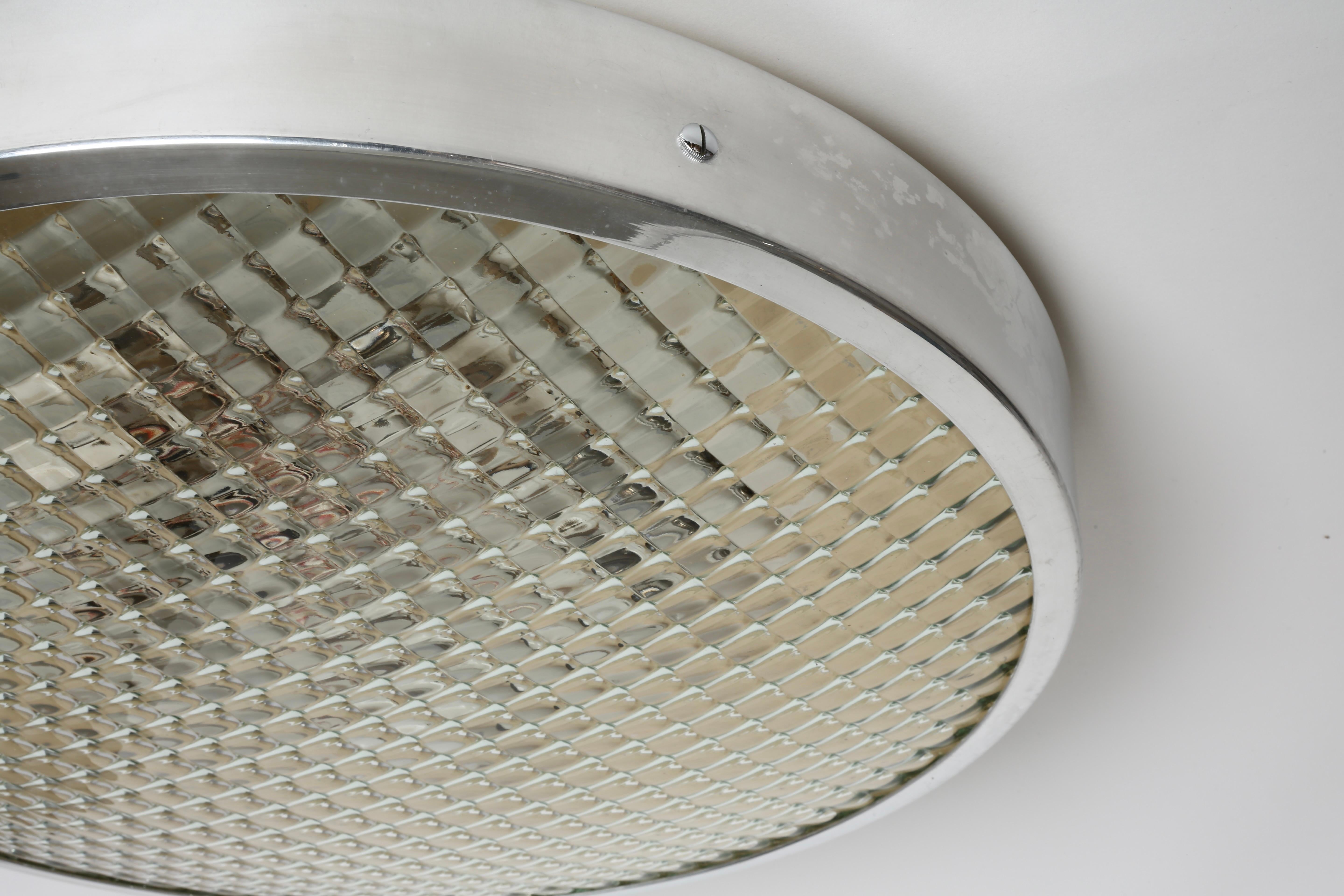 Gino Sarfatti for Arteluce flush mount light 3001/50 circa 1960s For Sale 3