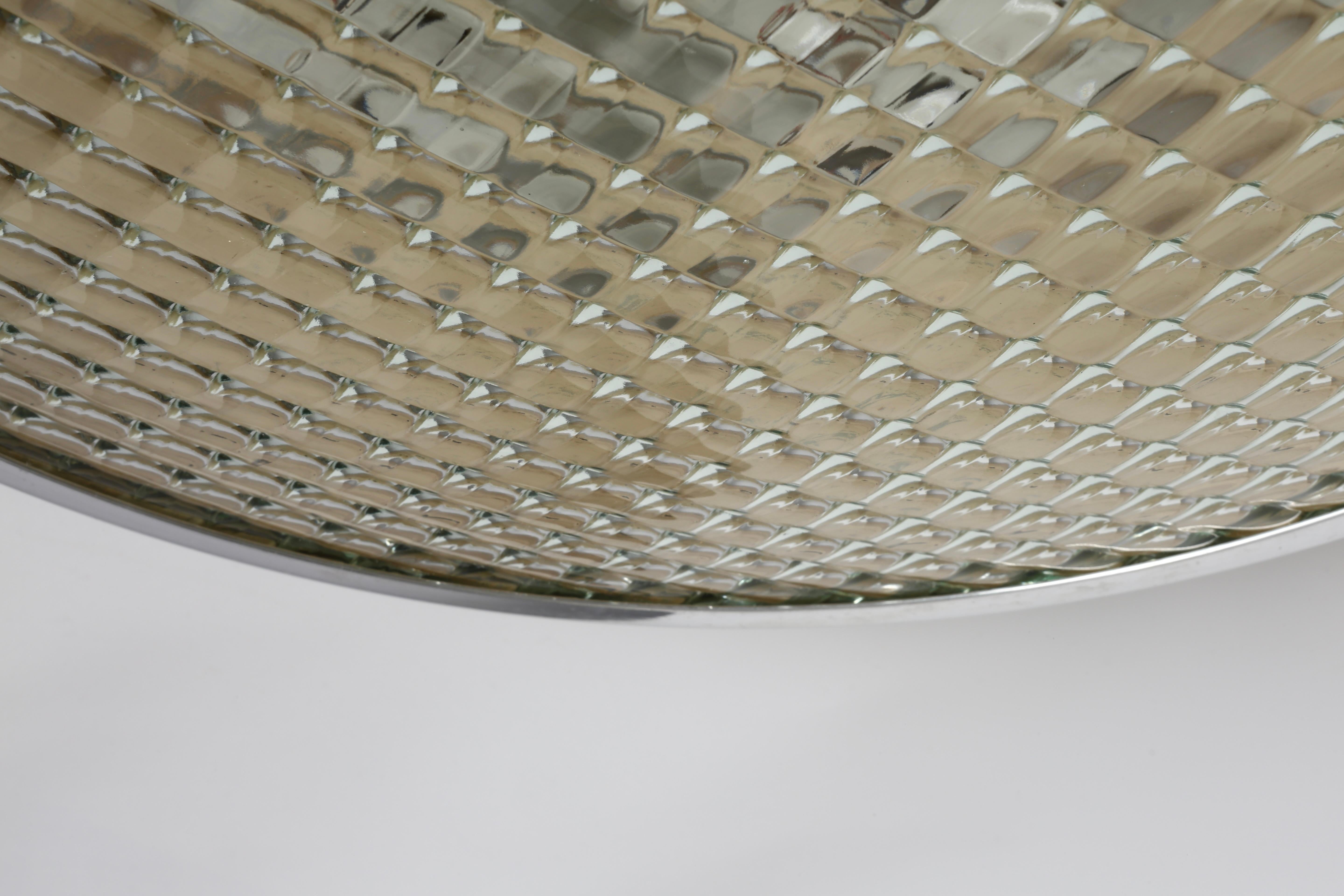 Metal Gino Sarfatti for Arteluce flush mount light 3001/50 circa 1960s For Sale