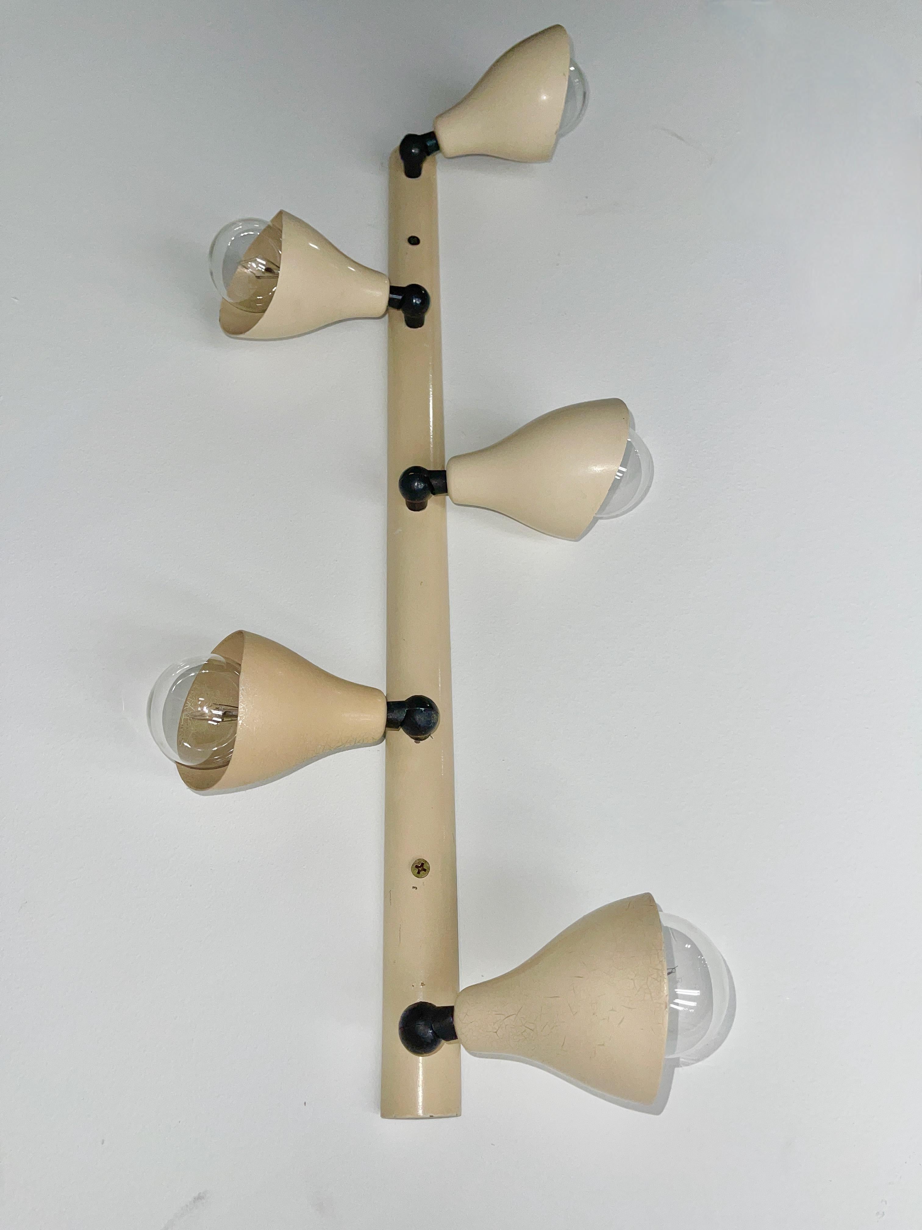 Gino Sarfatti for Arteluce Mod. 113/5 Light Wall Bracket For Sale 13