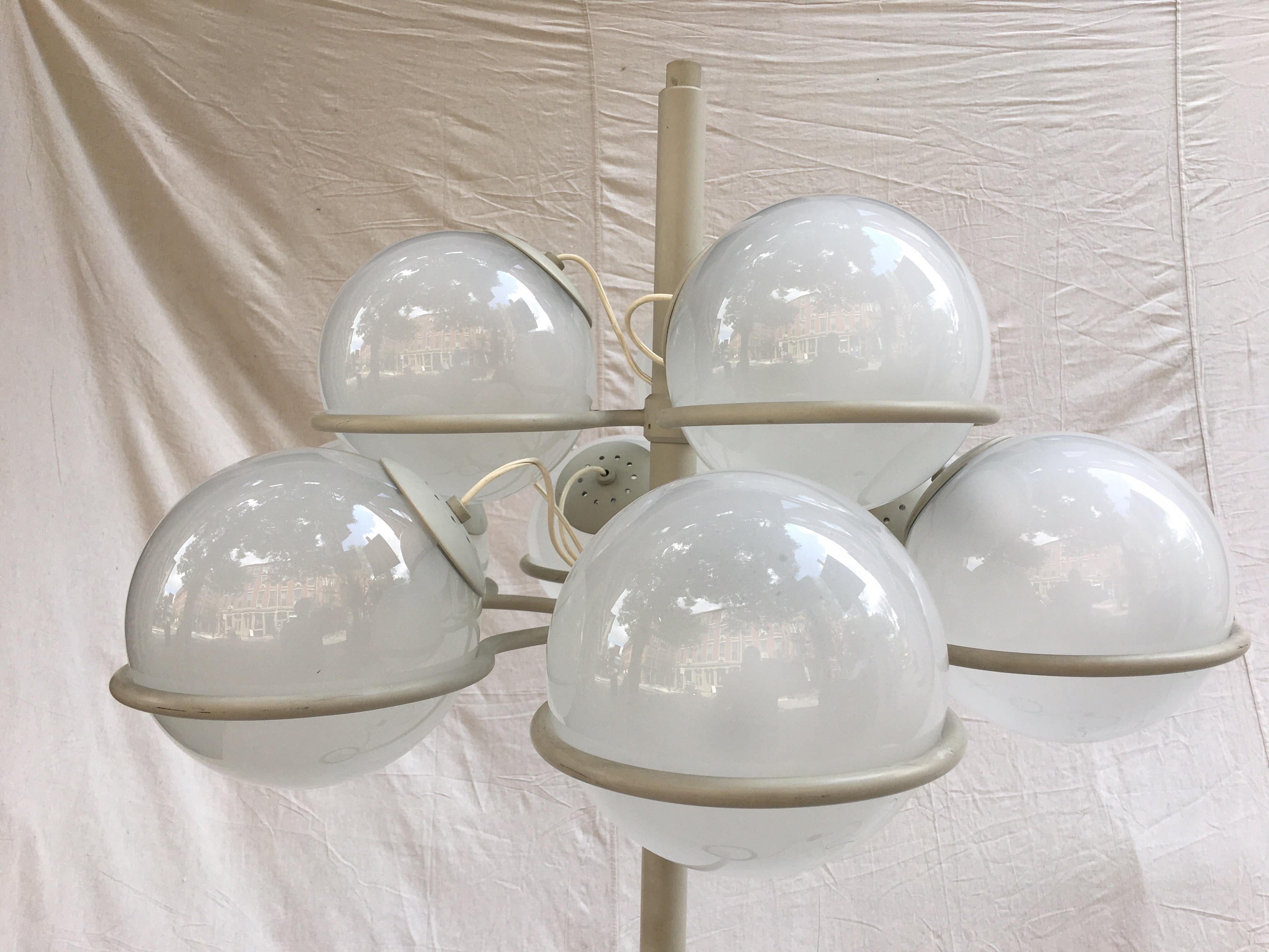 Italian Gino Sarfatti for Arteluce Monumental Floor Lamp Model 1094 from 1966