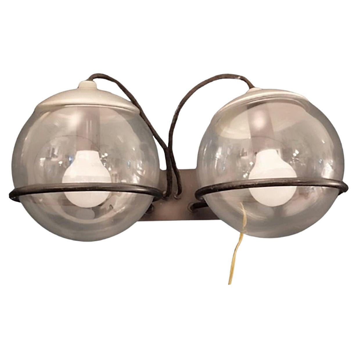 Gino Sarfatti for Arteluce Pair of Model 238/2 Wall Lamp, Italy 1960s For Sale