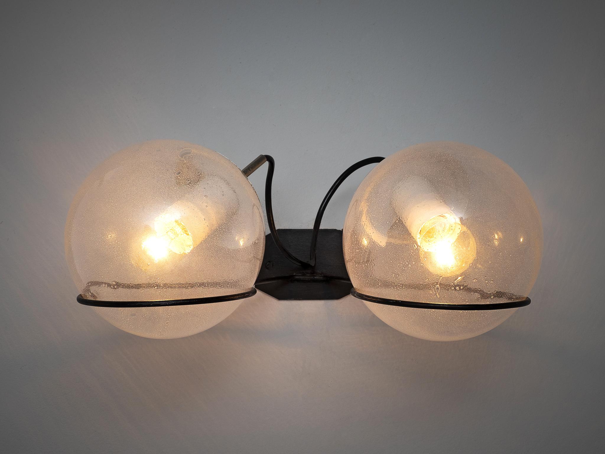 Gino Sarfatti for Arteluce Pair of Wall Lights In Good Condition In Waalwijk, NL