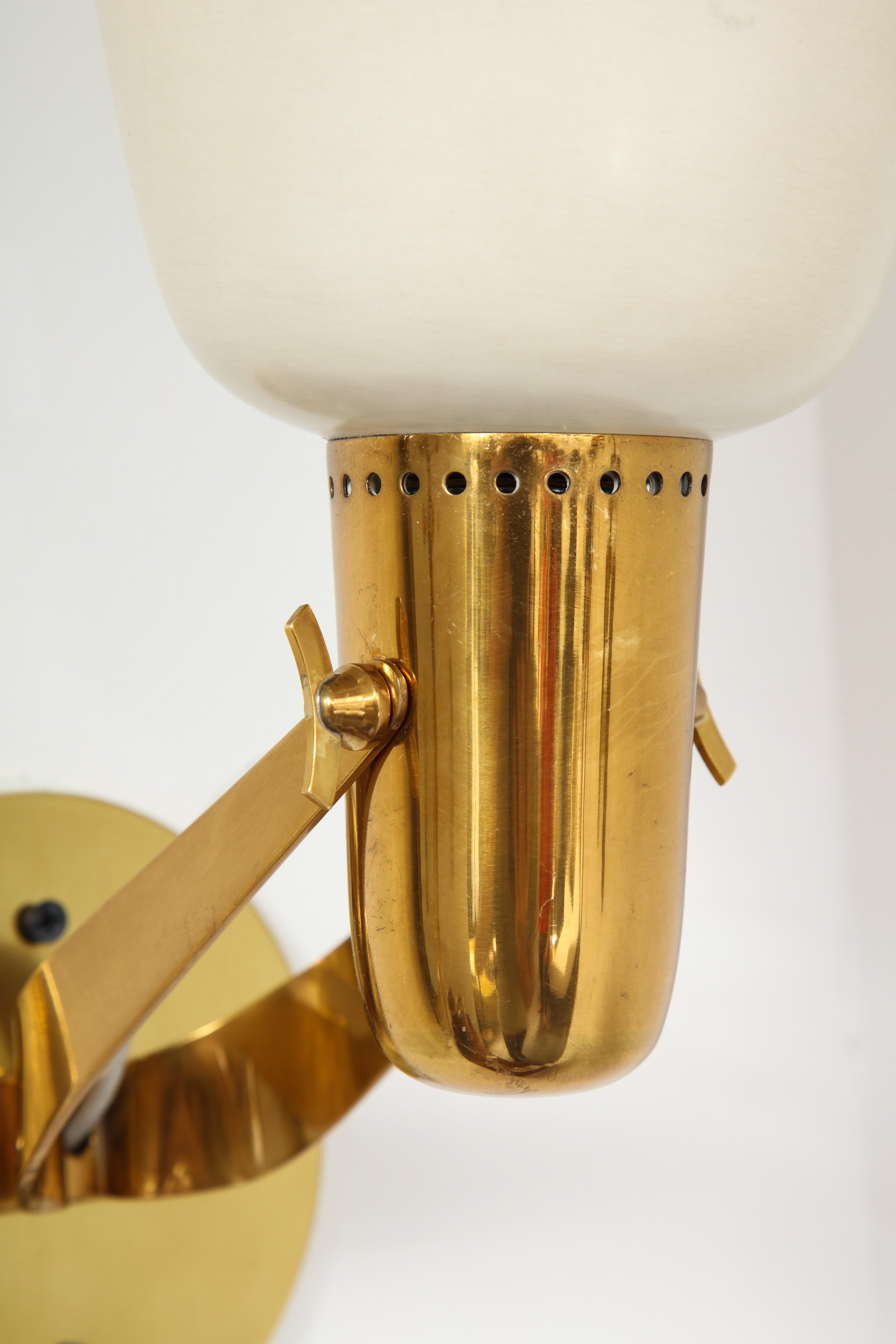 Lacquered Gino Sarfatti for Arteluce Rare Large Pair of Sconces Model 121, Italy, 1940s