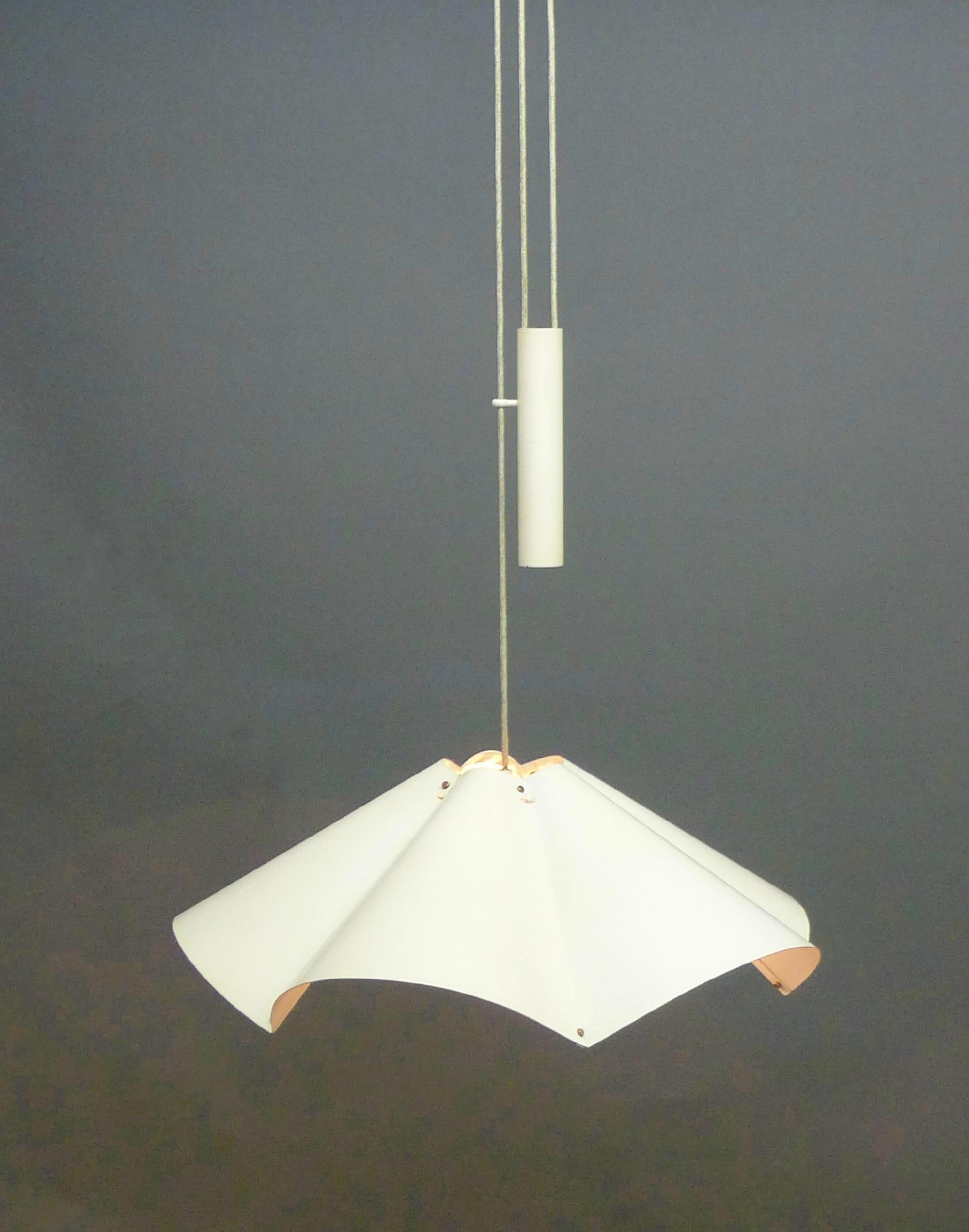Italian Gino Sarfatti for Arteluce, Rise and Fall Pendant Light, Model 2134, 1950s