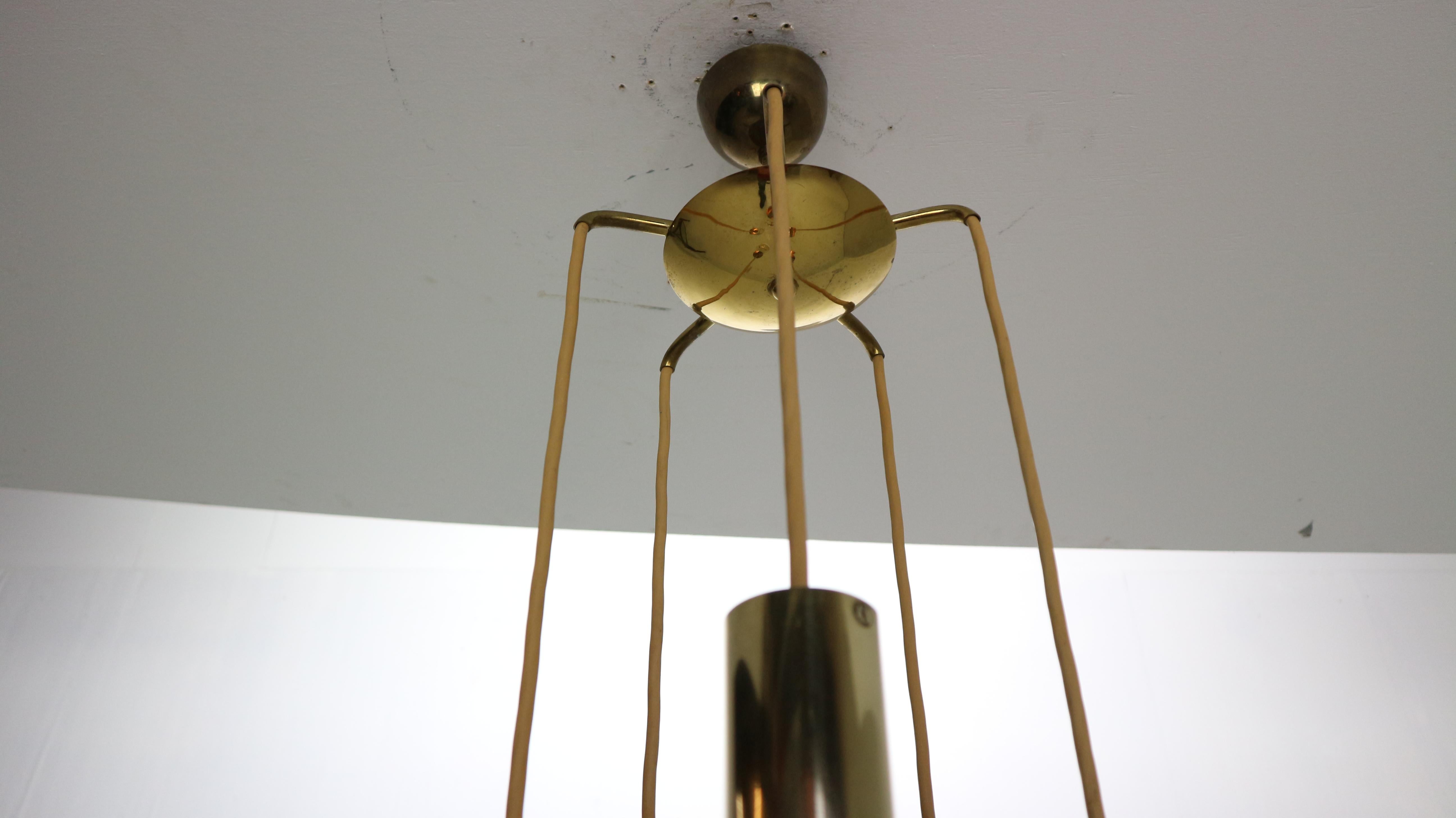Gino Sarfatti SP/ 16 For Arteluce Unique Brass Bubble Pendant Lamp, 1950, Italy For Sale 9