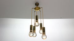 Gino Sarfatti SP/ 16 For Arteluce Unique Brass Bubble Pendant Lamp, 1950, Italy