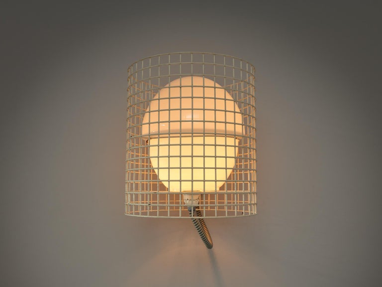 Gino Sarfatti for Arteluce Wall Light with Opaline Glass For Sale at ...