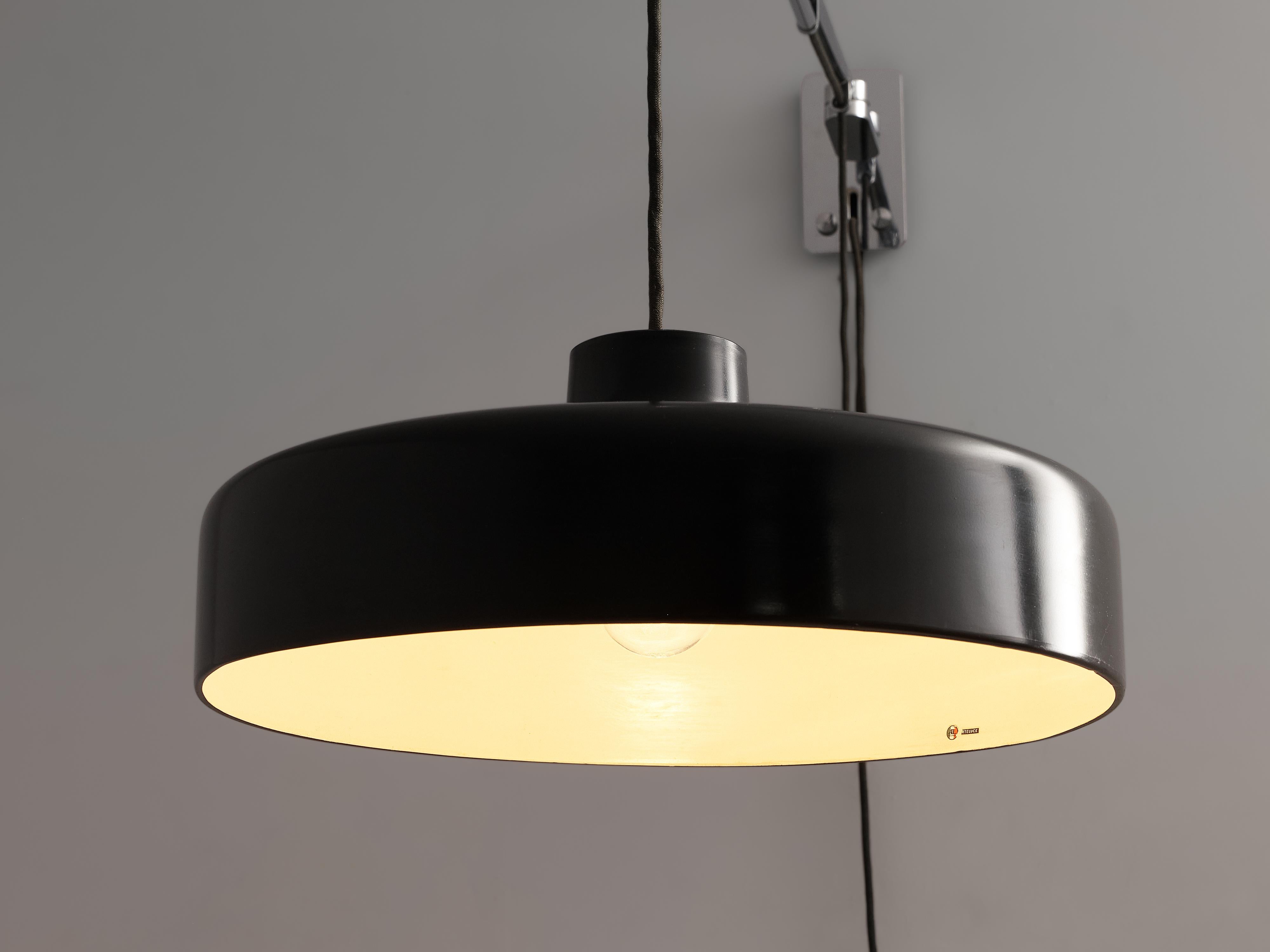 Mid-Century Modern Gino Sarfatti for Arteluce Wall-Mounted Pendant Lamp Model 194/N