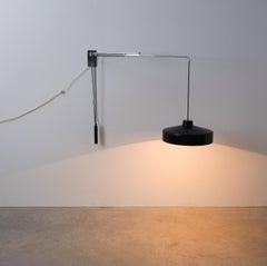 Gino Sarfatti for Arteluce Black Wall Lights Pendant Lamps (2x) Model 194n, 1950