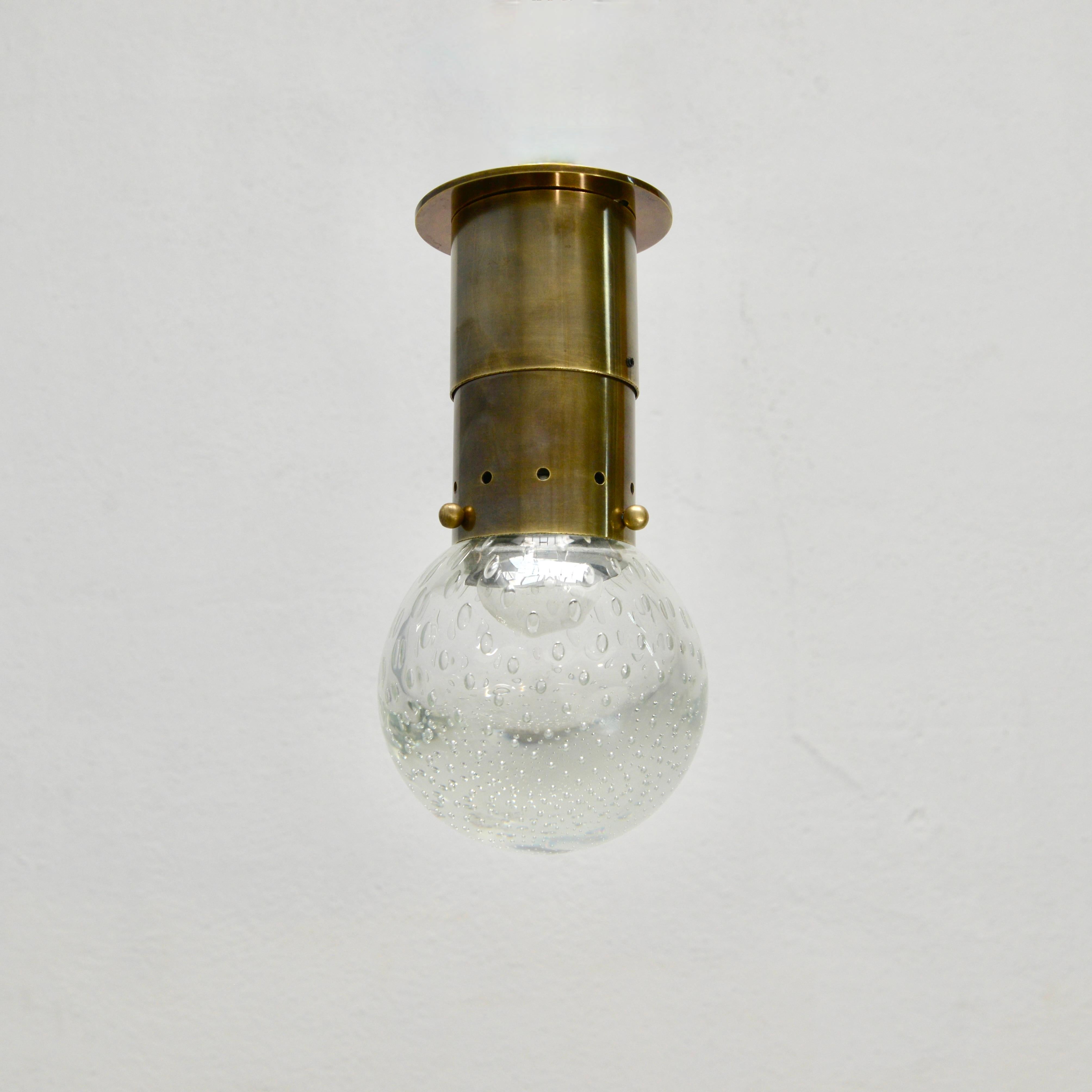 Brass Gino Sarfatti for Seguso Ceiling Light