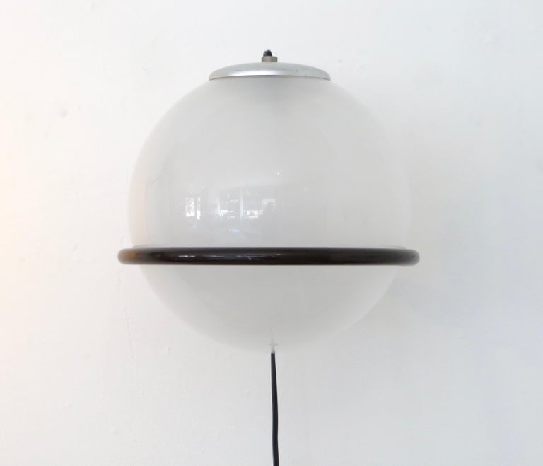 Glass Gino Sarfatti Italian Light Wall Sconce Model 239 / 1 for Arteluce For Sale