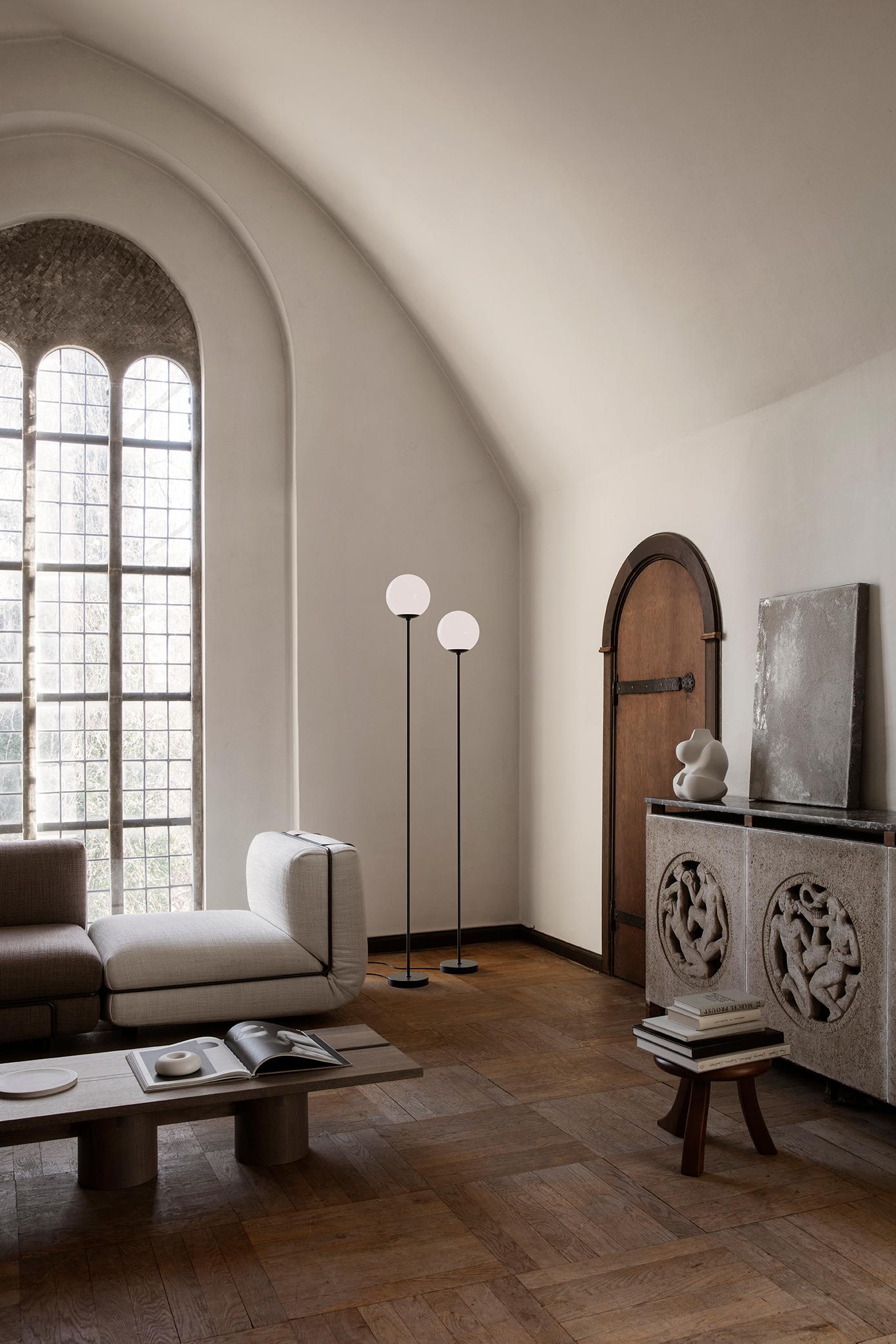 Lampe Gino Sarfatti modèle 1081 170 cm monté pour Astep Neuf - En vente à Barcelona, Barcelona