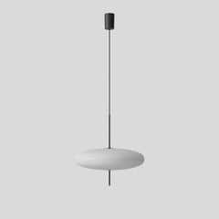 Gino Sarfatti Lamp Model 2065 White Diffuser, Black Hardware, for Astep