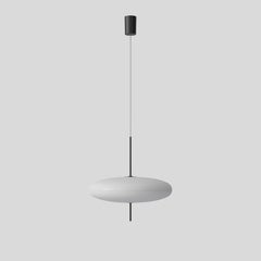 Lampada Gino Sarfatti Modello 2065 Diffusore bianco, Hardware nero