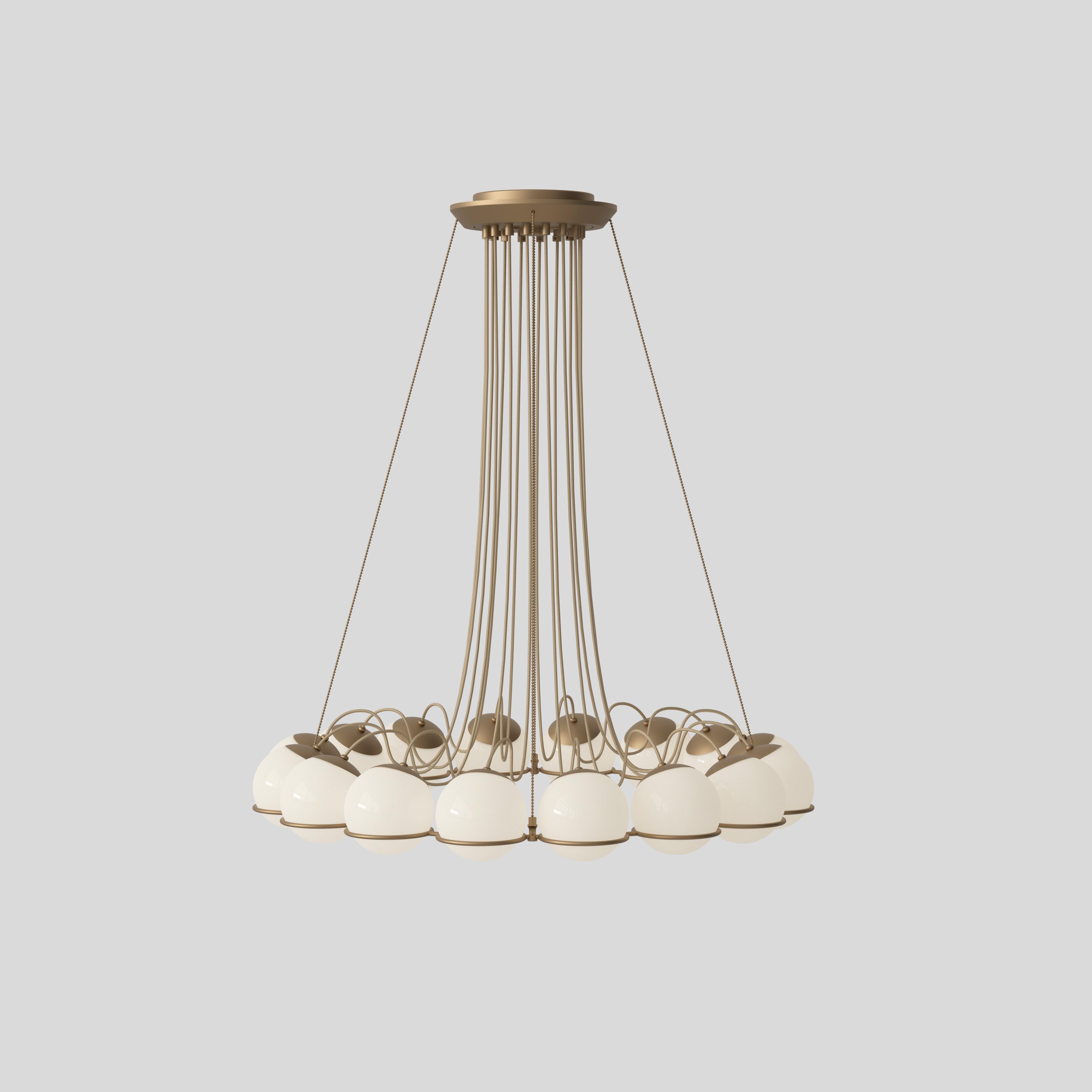 Gino Sarfatti-Lampe, Modell 2109/16/14, Champagnerstruktur von Astep im Angebot 10
