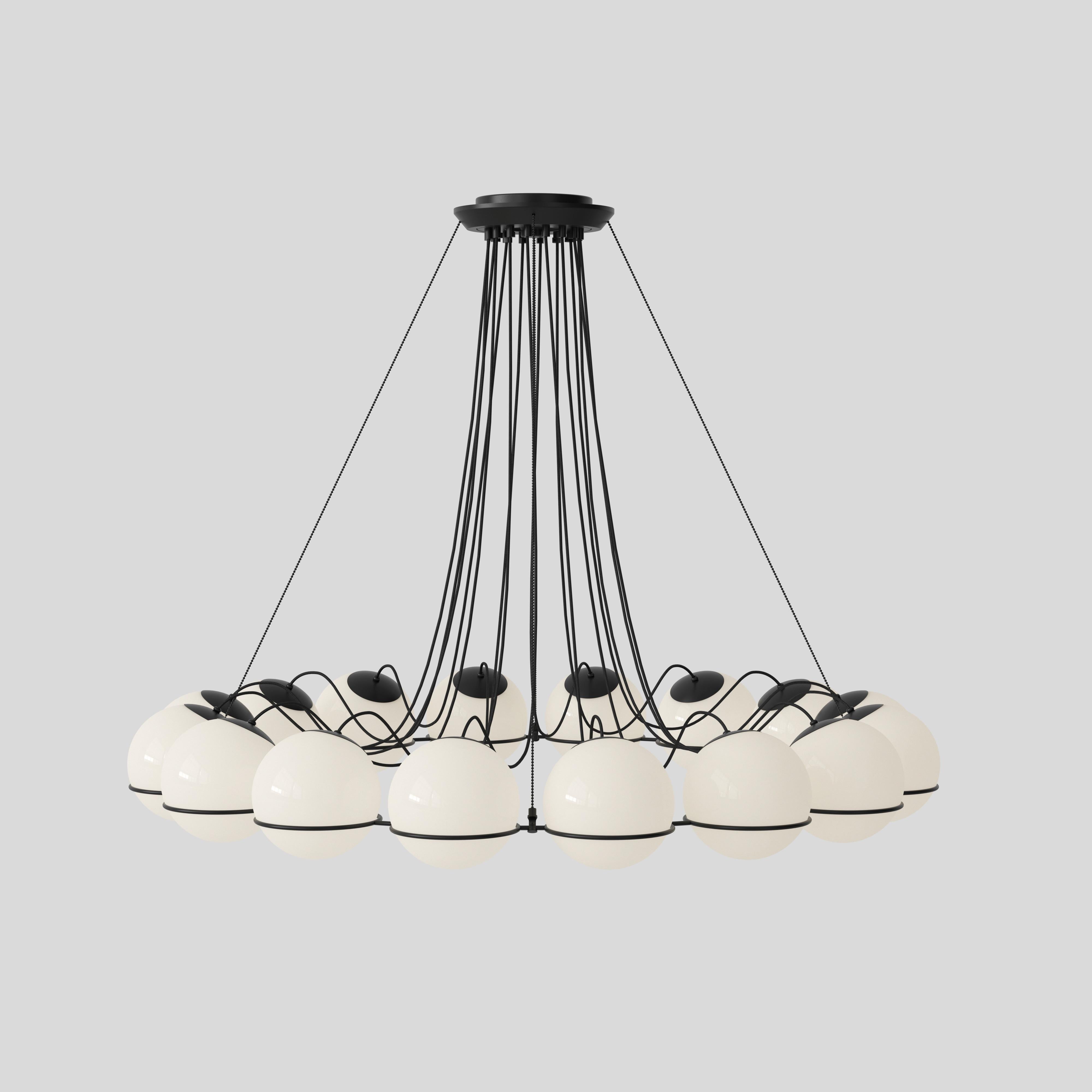 Lampe Gino Sarfatti modèle 2109/16/20 Structure noire pour Astep en vente 9