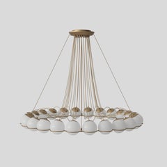 Lampada di metà secolo Gino Sarfatti Modello 2109/24/14 Struttura in Champagne