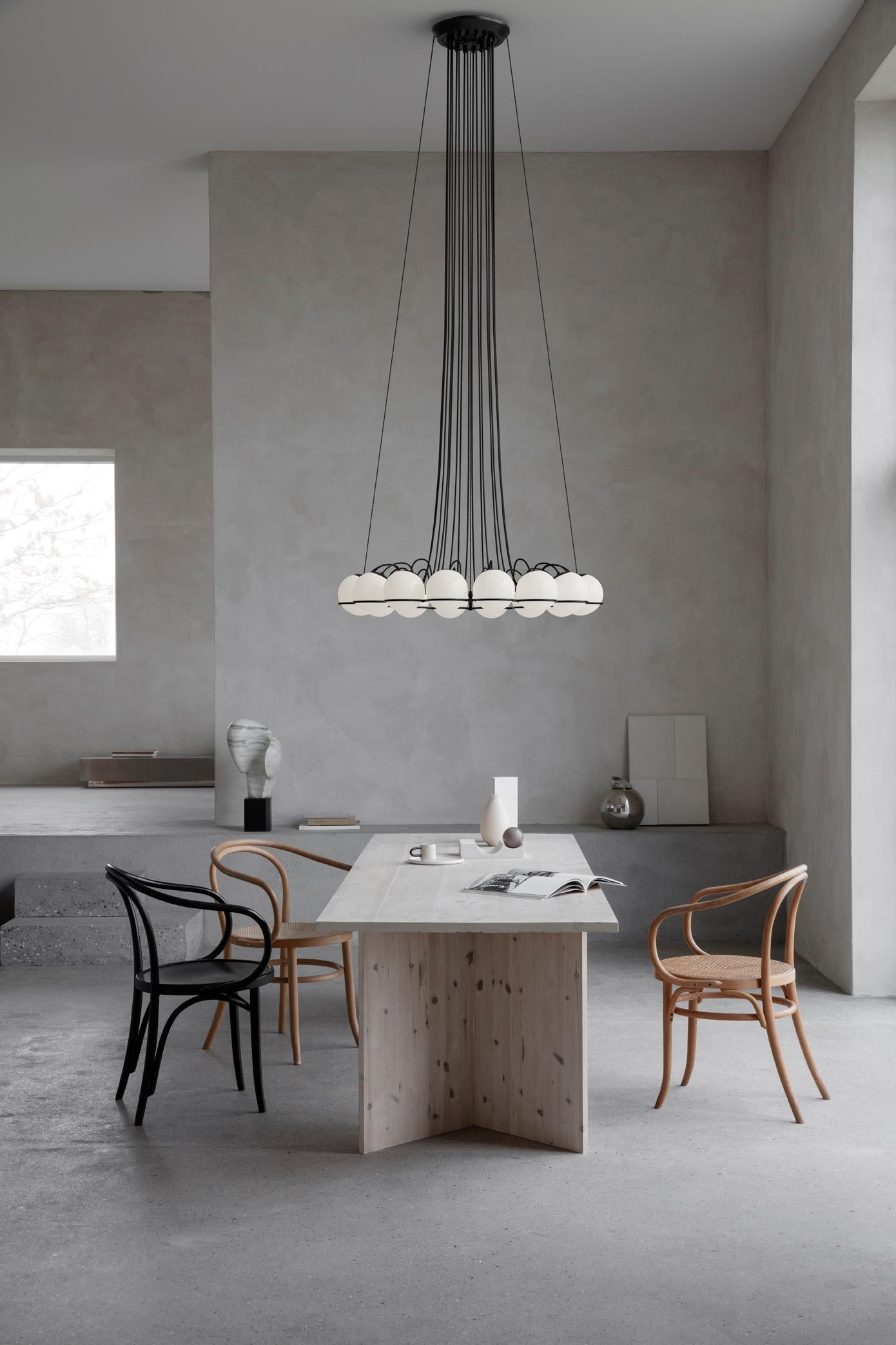 Mid-Century Modern Lampe Gino Sarfatti Modèle 2109/24/14 Structure champagne en vente