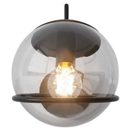 Gino Sarfatti-Lampe Modell 237/1 Schwarze Transparente Halterung  von Astep im Angebot