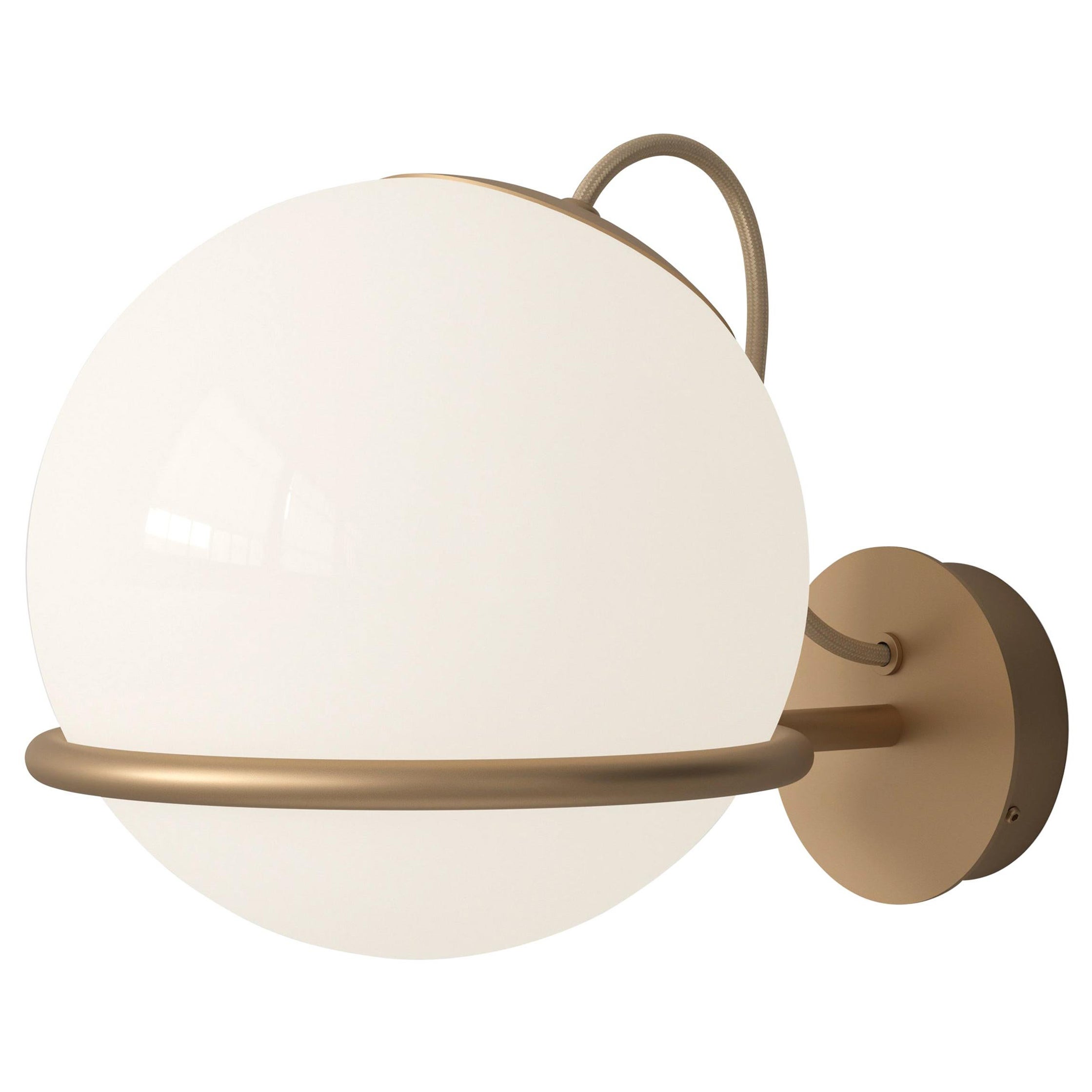 Lampada Gino Sarfatti modello 237/1 con montatura in champagne di Astep