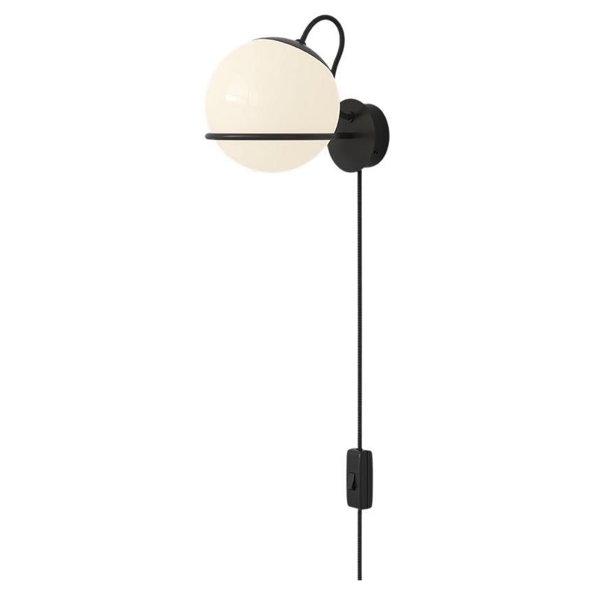 Lampe Gino Sarfatti Modèle 237/1 avec interrupteur Monture noire par Astep