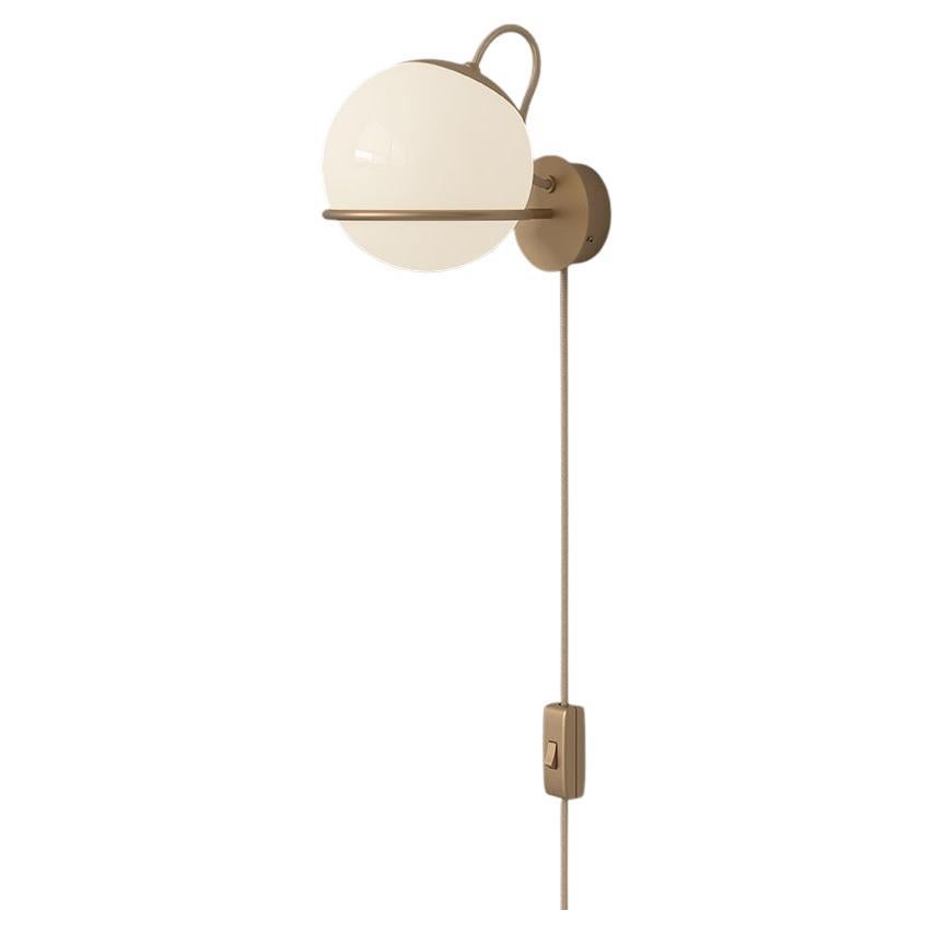 Lampe Gino Sarfatti Modèle 237/1 avec interrupteur Monture Champagne par Astep en vente