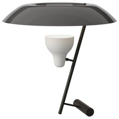 Lampe Gino Sarfatti Modèle 548 en laiton bruni foncé avec embout gris pour Astep