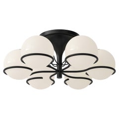 Gino Sarfatti Le Sfere Model 2042/6 Ceiling Light, Opaline Glass