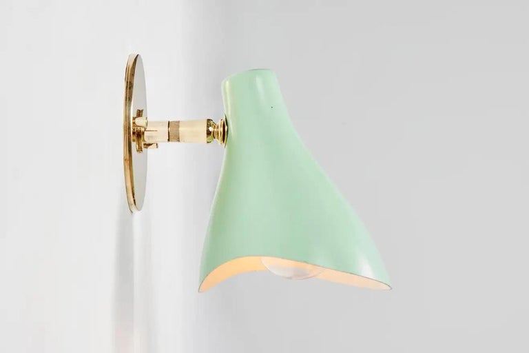 Gino Sarfatti Model #10 Sconce in Green for Arteluce For Sale 2