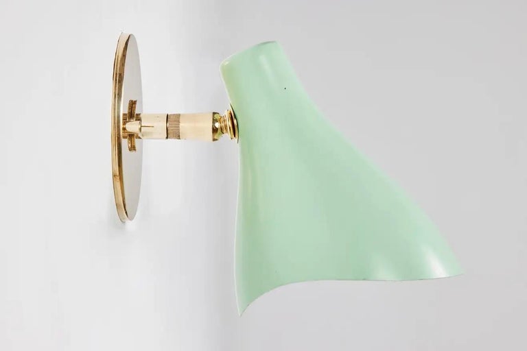Gino Sarfatti Model #10 Sconce in Green for Arteluce For Sale 7