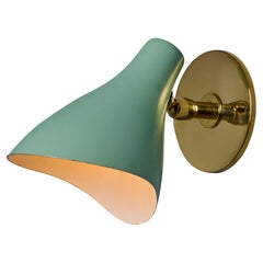 Lámpara de pie Gino Sarfatti Model No. 10 en verde para Arteluce Lámpara de pie Gino Sarfatti Model No. 10 en verde para Arteluce