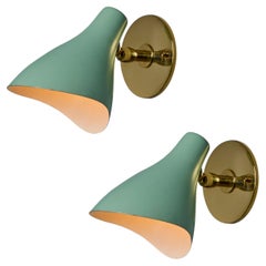Gino Sarfatti Model #10 Sconce in Green for Arteluce