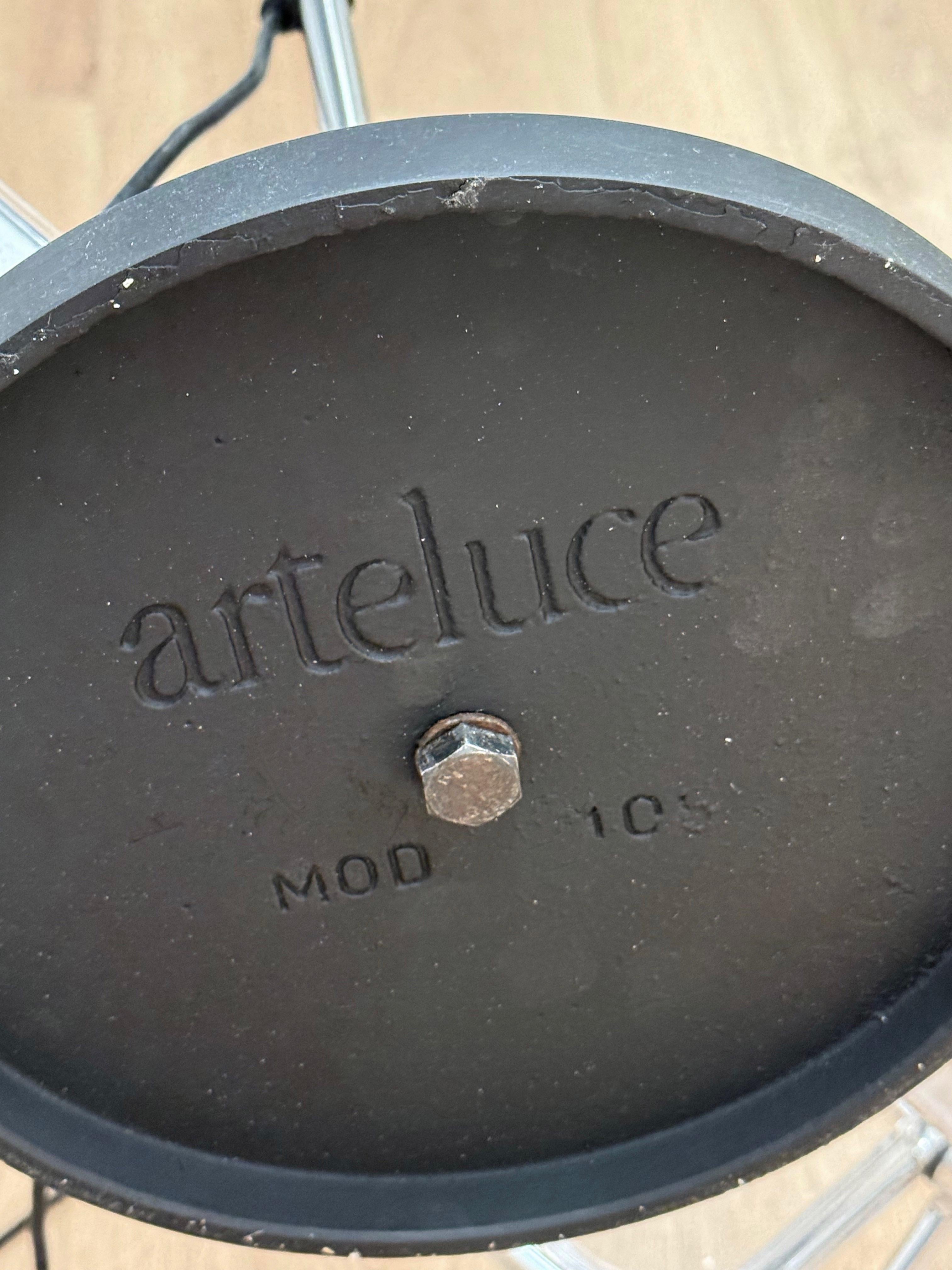 Métal Gino Sarfatti Model No 1055 Lampadaire réglable pour Arteluce, Italie 1955 en vente