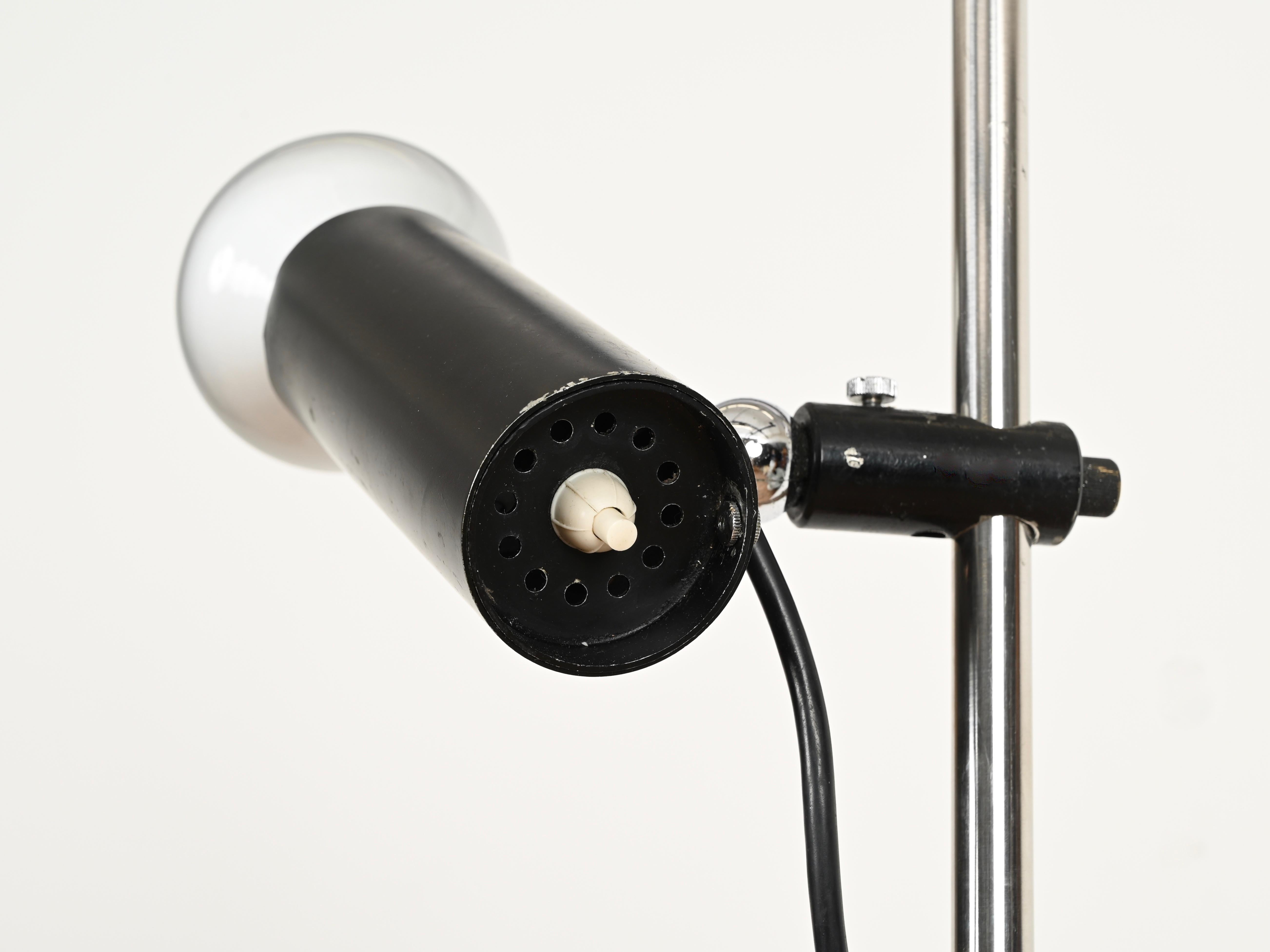 Gino Sarfatti Model No 1055 Lampadaire réglable pour Arteluce, Italie 1955 Bon état - En vente à Roma, IT