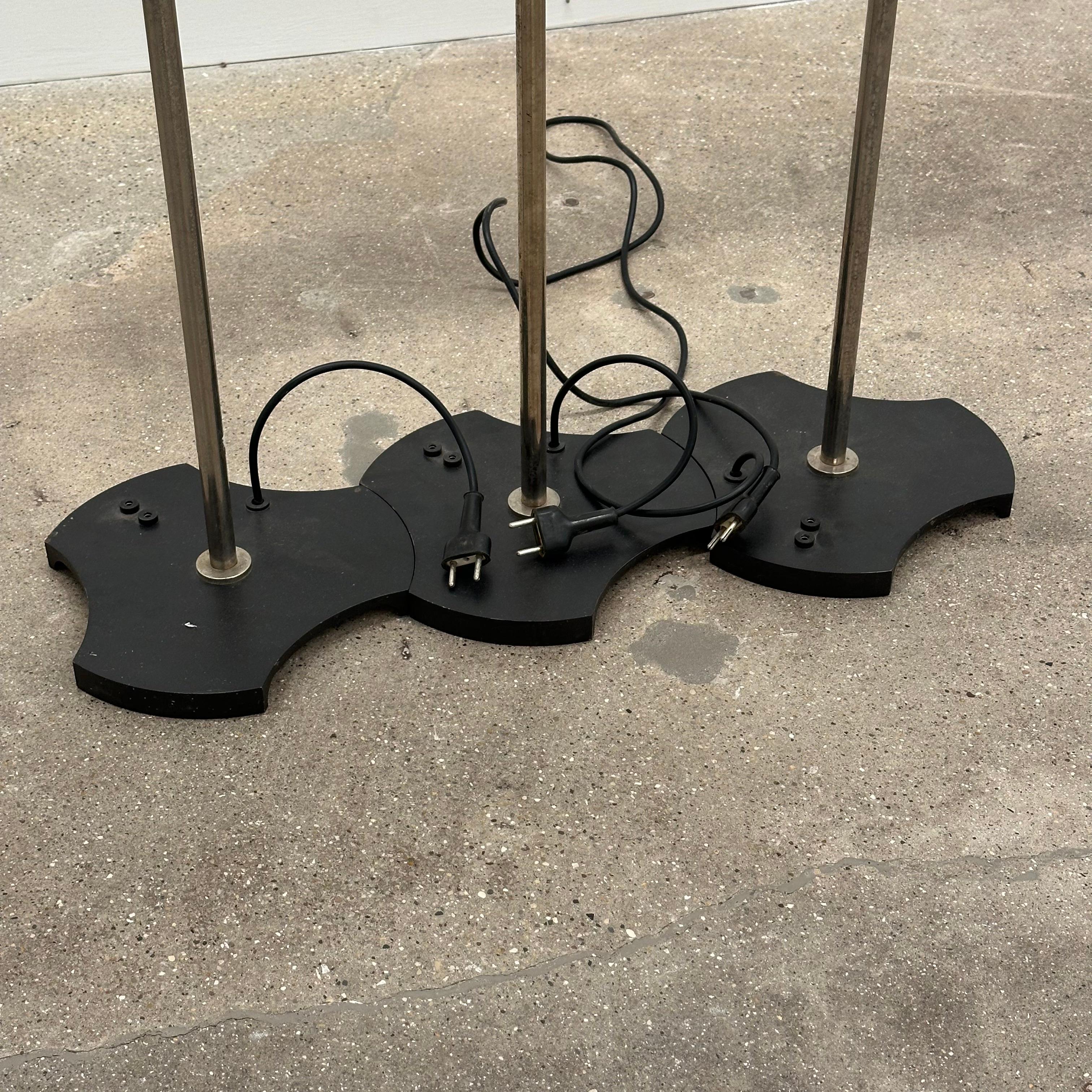 Metal Gino Sarfatti model 1073 Floor Lamps for Arteluce, Italy, 1960s